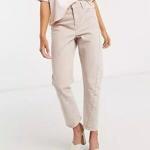 Topshop Pink Mom Jeans High Waisted Vintage Size 36 / US 14